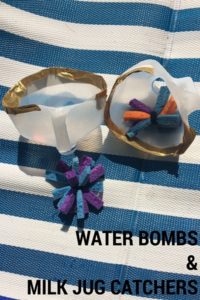 water bomb and milk jug