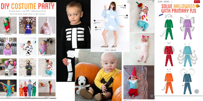 An easy Halloween Costume can be made from simple pajammas