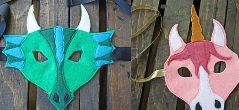 these beautiful masks are a great way to make a simple halloween costume