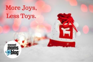 More Joys, less toys this holiday.