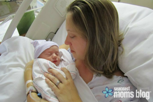 mom and baby in hospital
