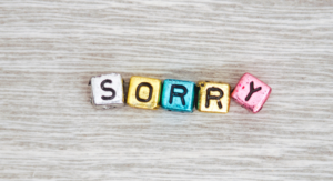 teaching forgiveness in the home : Sorry
