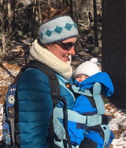 carrying baby in winter