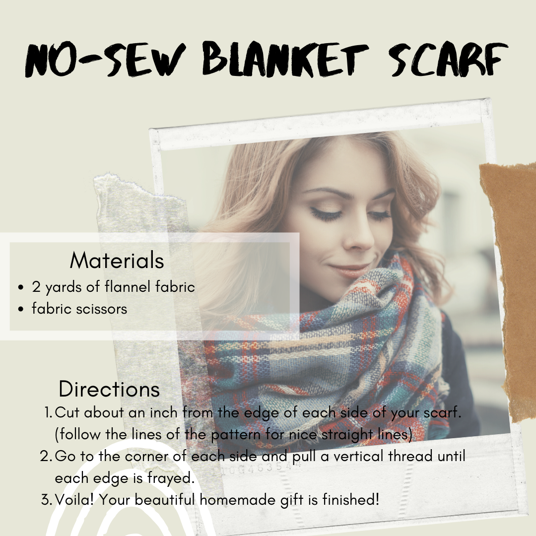 this blanket scarf is a beautiful homemade gift
