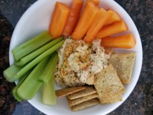 veggie place with carrots, crackers and celery - kid that won't eat vegetables