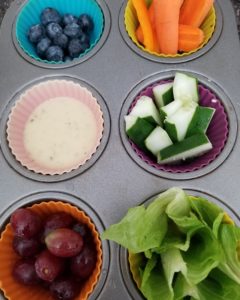 food in muffin tray - ideas for getting kids to eat vegetables