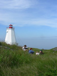 Lighthouse and kids