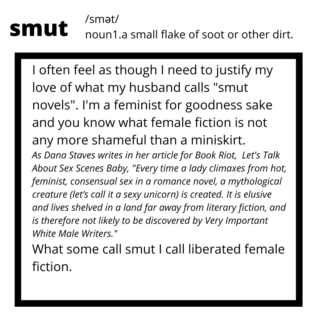 this is a reading list full of what some call smut. you know what? who cares