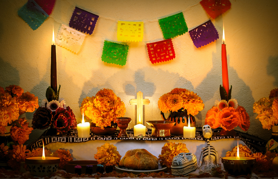 Celebrate the Day of the Dead altar
