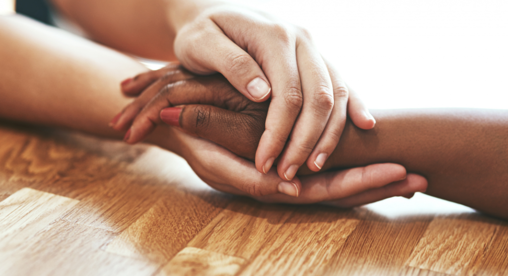 2 pairs of hands - Tips for Supporting Someone With Anxiety
