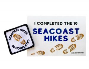 Seacoast Hikes patch and sticker