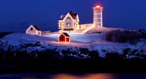 Nubble Light in December, York, Maine